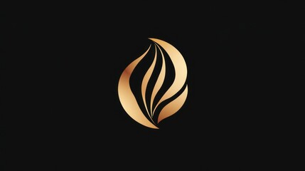 Golden Leaf Logo Design