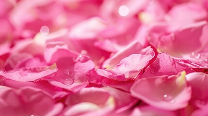 Obraz premium Pink rose petals background up close