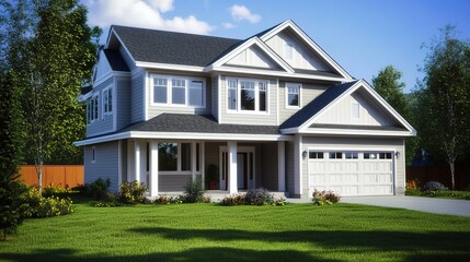 Simple Two-Floor House Plan: Compact and Functional Design with Efficient Layout for Practical Living