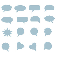 Speech bubble set