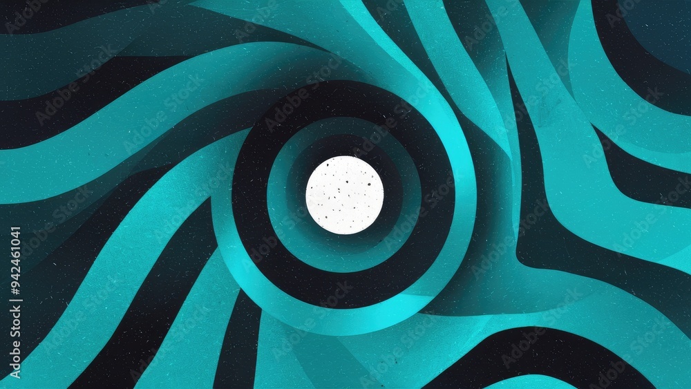 Poster abstract dark blue and teal gradient background with grainy noise texture.