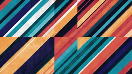 Abstract geometric background with multicolored grunge stripes