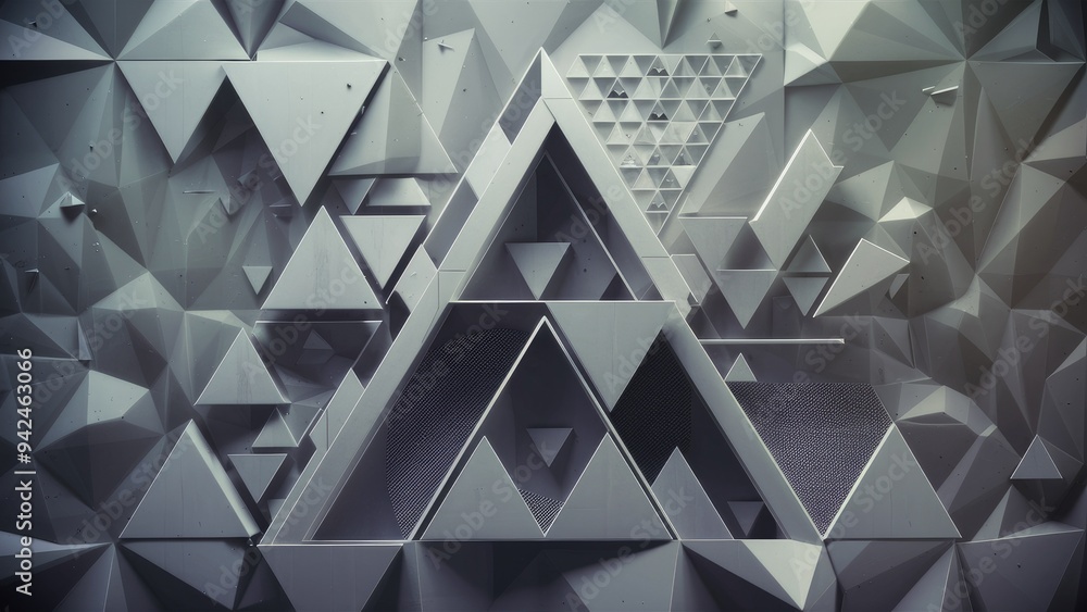 Poster abstract grey triangular gradient background. low poly design with geometric patterns.
