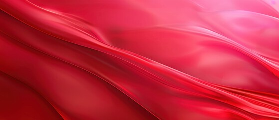 Obraz premium Vibrant Abstract Red Background, Ideal for Web Design Templates, Suitable for Valentine's Day, Halloween, Christmas, Product Displays, Business Reports, Smooth Gradient Aesthetic