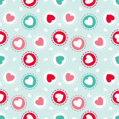 seamless pattern with hearts