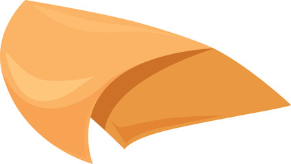 Blank sheet of paper is curling up at the corner