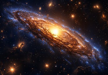 Fototapeta premium abstract star space planet outer night nebula deep cosmos galaxy 