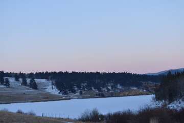 Snow Covered Rocky Mountain Landscapes