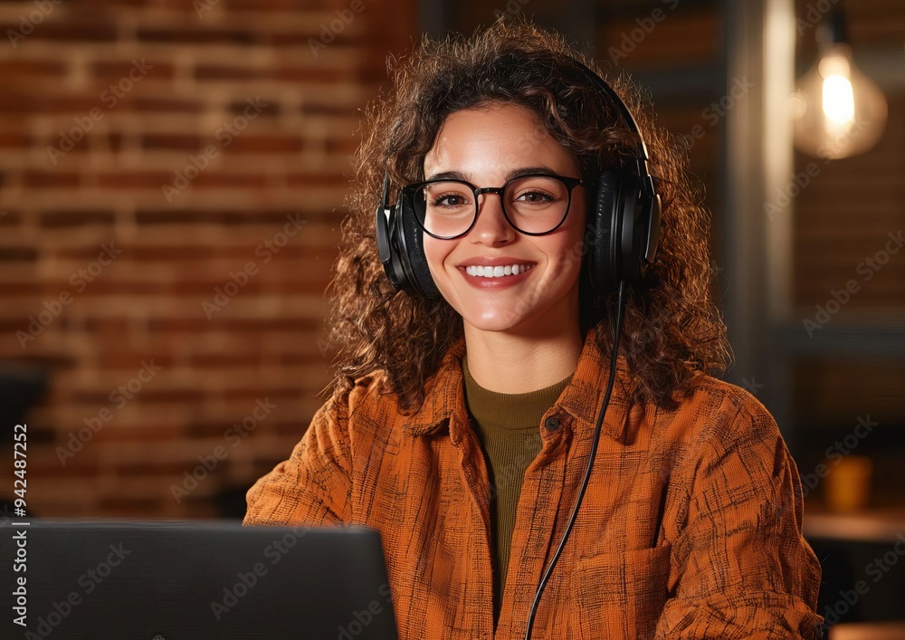 Poster engaging virtual podcast scene dynamic voice dialogue with cuttingedge visuals for modern content cr