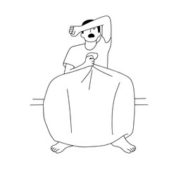 Boys crying after khitan