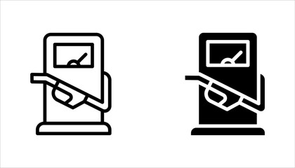Fuel pump icon set. Gas station icon design. vector illustration on white background