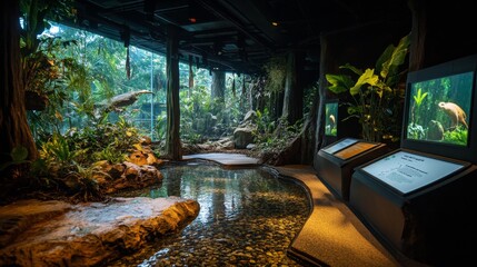 Tropical Aquarium Exhibit.