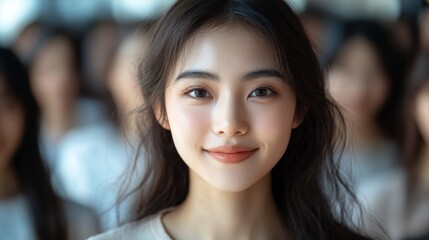 Young Woman Smiling.