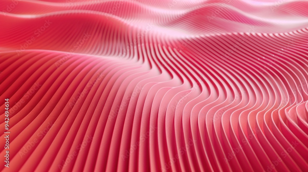 Canvas Prints Abstract pink wavy background.