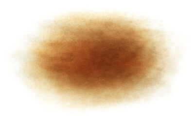 Abstract watercolor grainy gradient texture, empty space, realistic cutout on transparent background. Watercolor grungy paint stains texture overlay effect