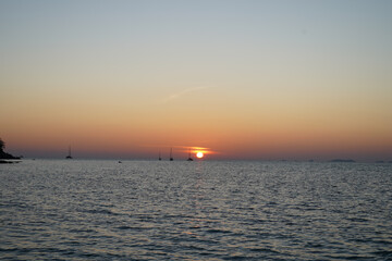 Fototapeta premium sunset over the sea