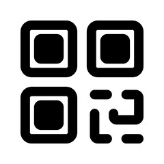 qr code Glyph icon