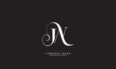 JW, WJ, J, W Abstract Letters Logo Monogram