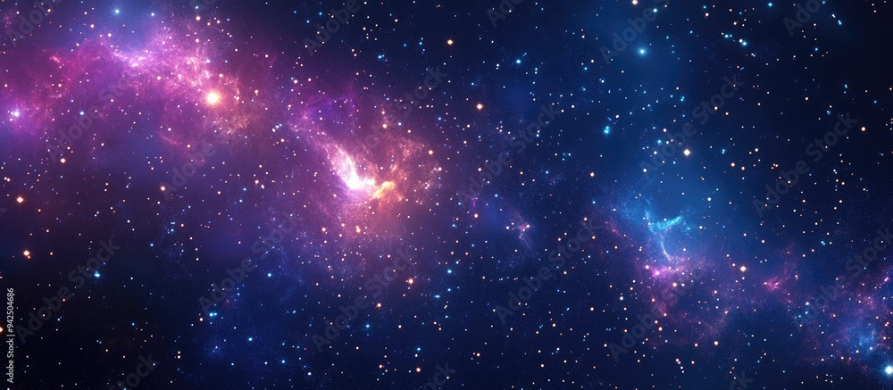 Poster cartoon rendering in 3d of a space pattern featuring death in space