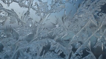 frost on window