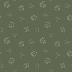 Neutral Colour Abstract Floral Seamless Pattern Design