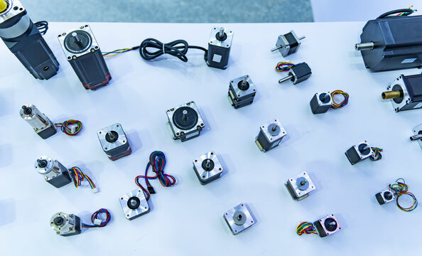 collection of Stepper motors for precise movement