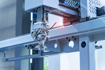 automatic clamp arm pick and place metal parts, Manufacturing, industrial, engineering, ai,...