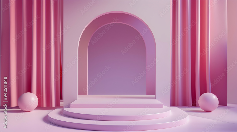 Poster photo editing software concept. minimal design. 3d rendering