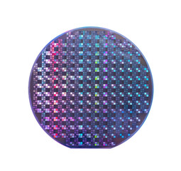 colorful Semiconductor wafer disk made of silicon