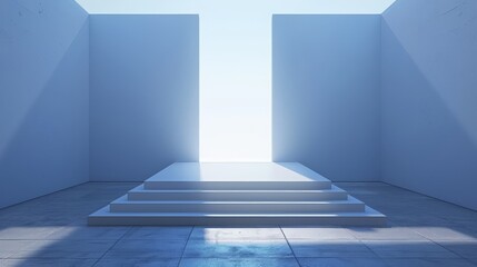 Naklejka premium 3D podium for product display and promotion