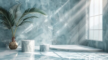 3D podium for product display and promotion