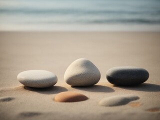 Zen stones with space for text