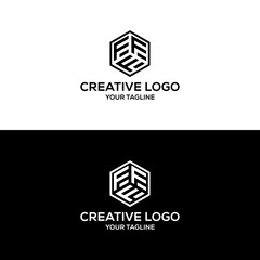 creative letter FFF logo design vector