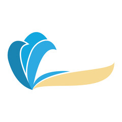 Water Logo Vector Template Icon