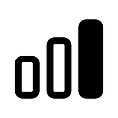 graph bar Glyph icon