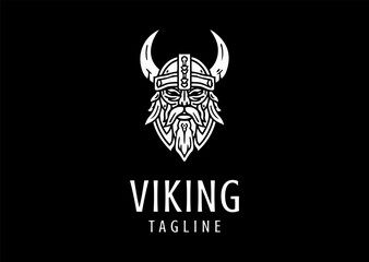 Vector illustration of Viking Logo Design