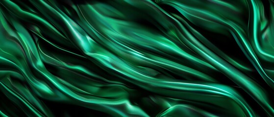 Obraz premium A deep emerald green background with a slight metallic sheen