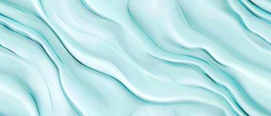 Obraz premium A pastel aqua blue background with gentle wave patterns