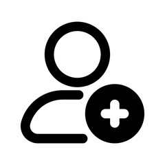 add user glyph icon