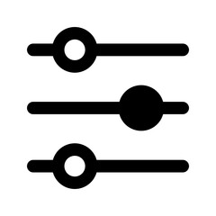 equalizer glyph icon
