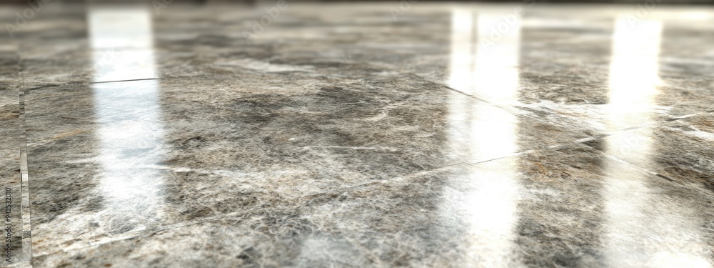 Poster 3d rendering of a granite and marble floor featuring random abstract natural motifs suitable for use