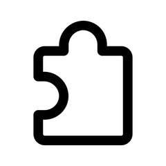 puzzle glyph icon