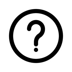 question glyph icon