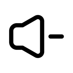 volume down glyph icon