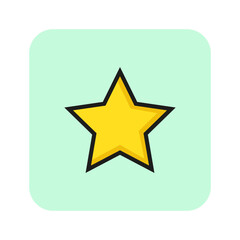 Special offer line icon. Star, purchase, bonus. Holiday shopping concept. Can be used for topics like rating, service, promotion