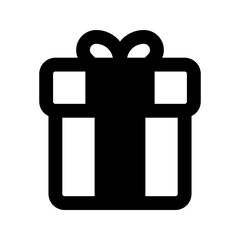 gift box glyph icon