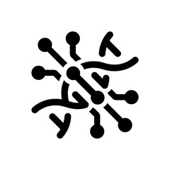 DNA Icon with Editable Stroke