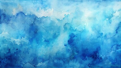Abstract blue watercolor background with artistic texture perfect for design projects