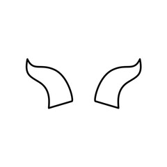 devil horns icon vector illustration