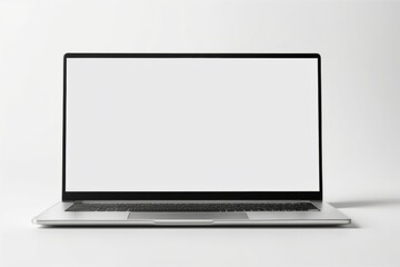 Fototapeta premium blank screen laptop isolated on white background for mockup
